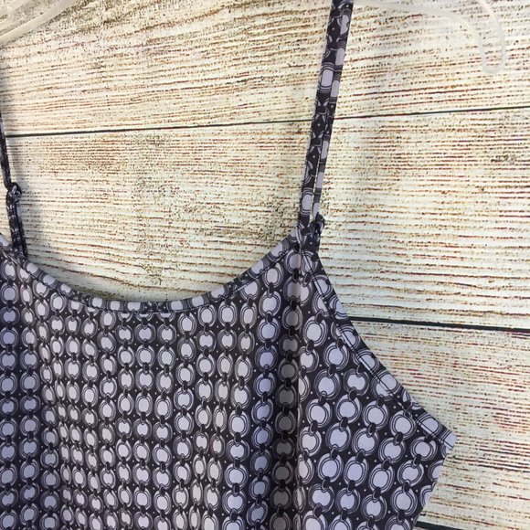 Apostrophe Camisole Top Chain Link Geometric Design Purple Lavender - Picture 4 of 9